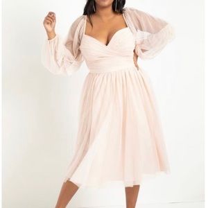 NWT Nabela Noor x ELOQUII - Ethereal Midi Dress - size 14 + 16 available